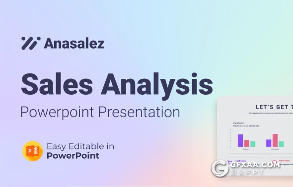 55页彩色微立体风格销售数据分析PPT模板黑白两种底色 - 顶尖PPT