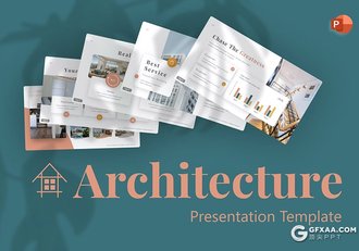 80多页房地产建筑房产销售主题PPT模板2种底色 - 顶尖PPT