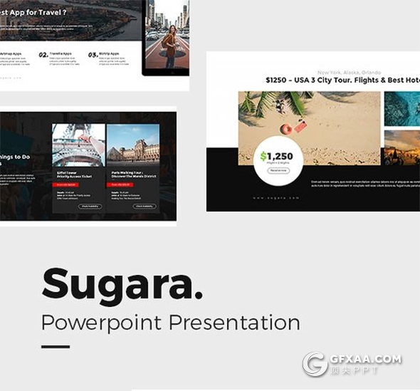 100页国外简约文艺风格时尚图片展示PPT模板 - 顶尖PPT