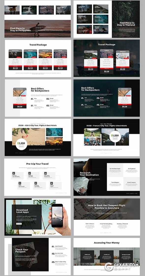 100页国外简约文艺风格时尚图片展示PPT模板 - 顶尖PPT