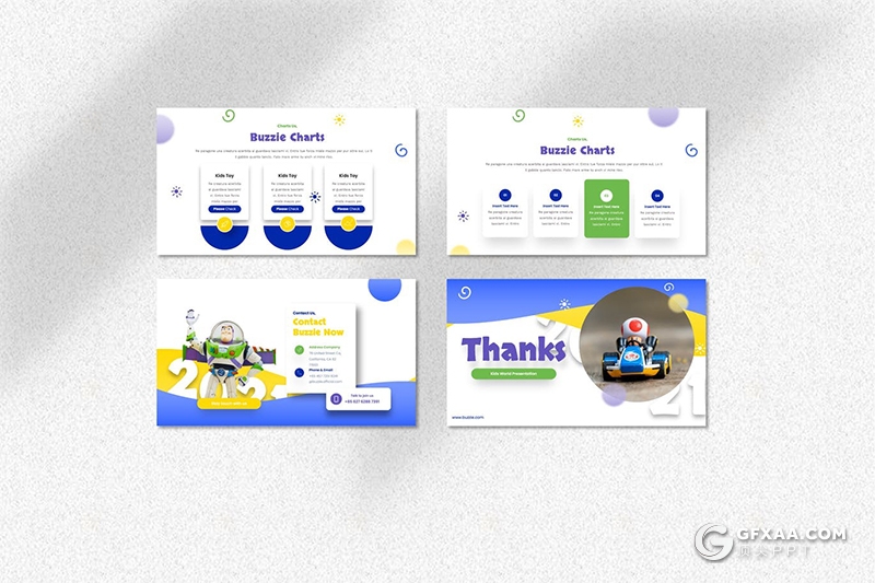 40页彩色儿童世界玩具少儿培训主题keynote模板 - 顶尖PPT