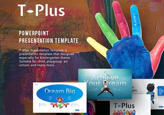 64页少儿彩色感知儿童美术绘画培训创意主题PPT模板11种配色 - 顶尖PPT