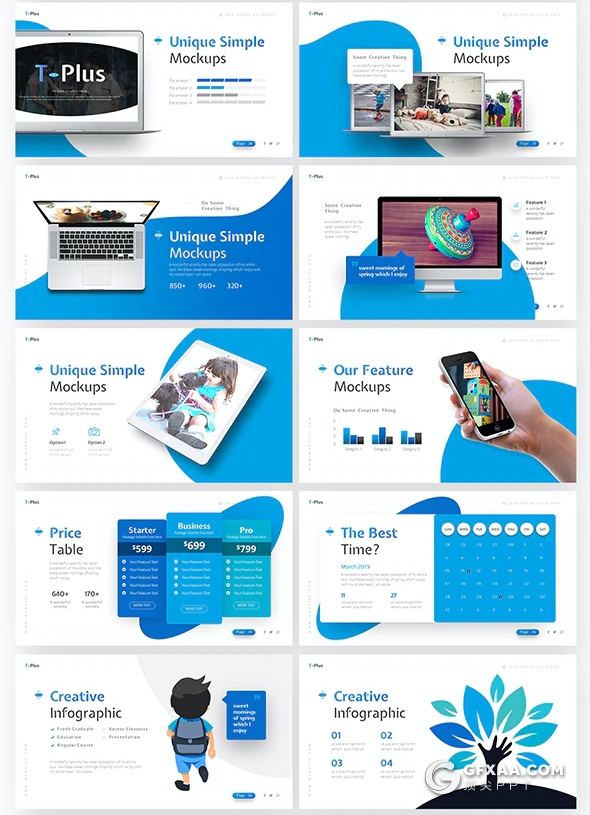 64页少儿彩色感知儿童美术绘画培训创意主题PPT模板11种配色 - 顶尖PPT