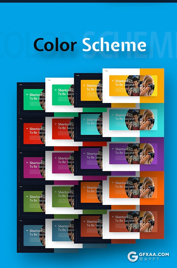 64页少儿彩色感知儿童美术绘画培训创意主题PPT模板11种配色 - 顶尖PPT