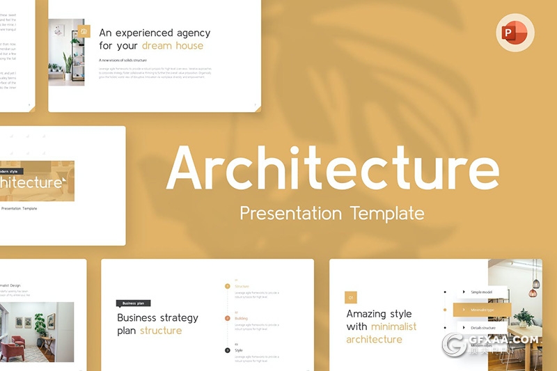 81页极简建筑公司项目汇报家装公司年终总结汇报PPT模板 - 顶尖PPT