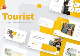 橙色旅游度假观光旅游局PPT演示模板 - 顶尖PPT