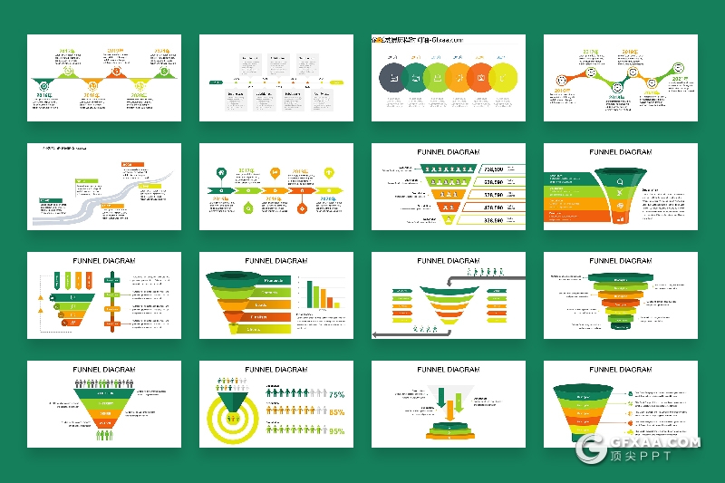 255页PPT可编辑商务数据图形大合集 - 顶尖PPT