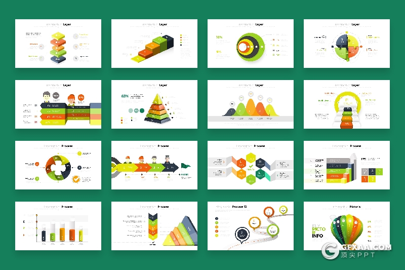 255页PPT可编辑商务数据图形大合集 - 顶尖PPT