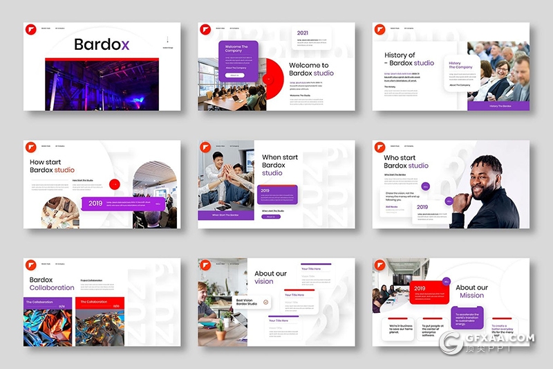 39页微立体风格国外商务会议企业计划总结keynote模板 - 顶尖PPT