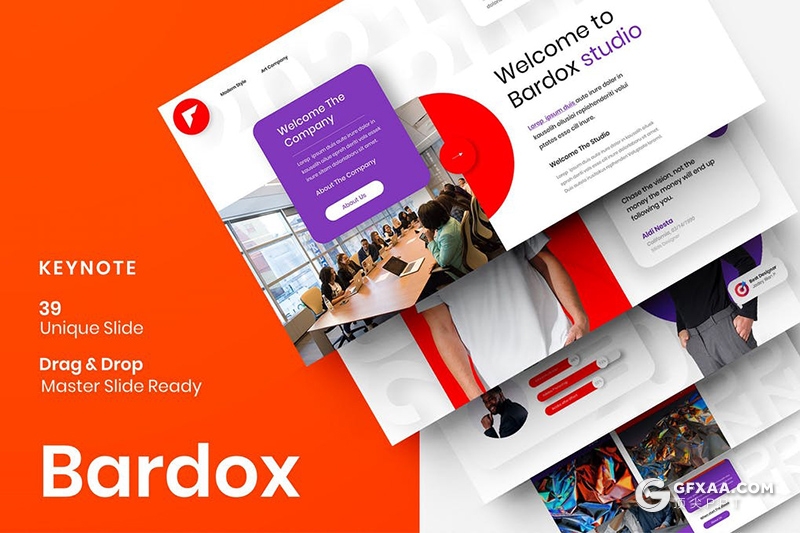 39页微立体风格国外商务会议企业计划总结keynote模板 - 顶尖PPT