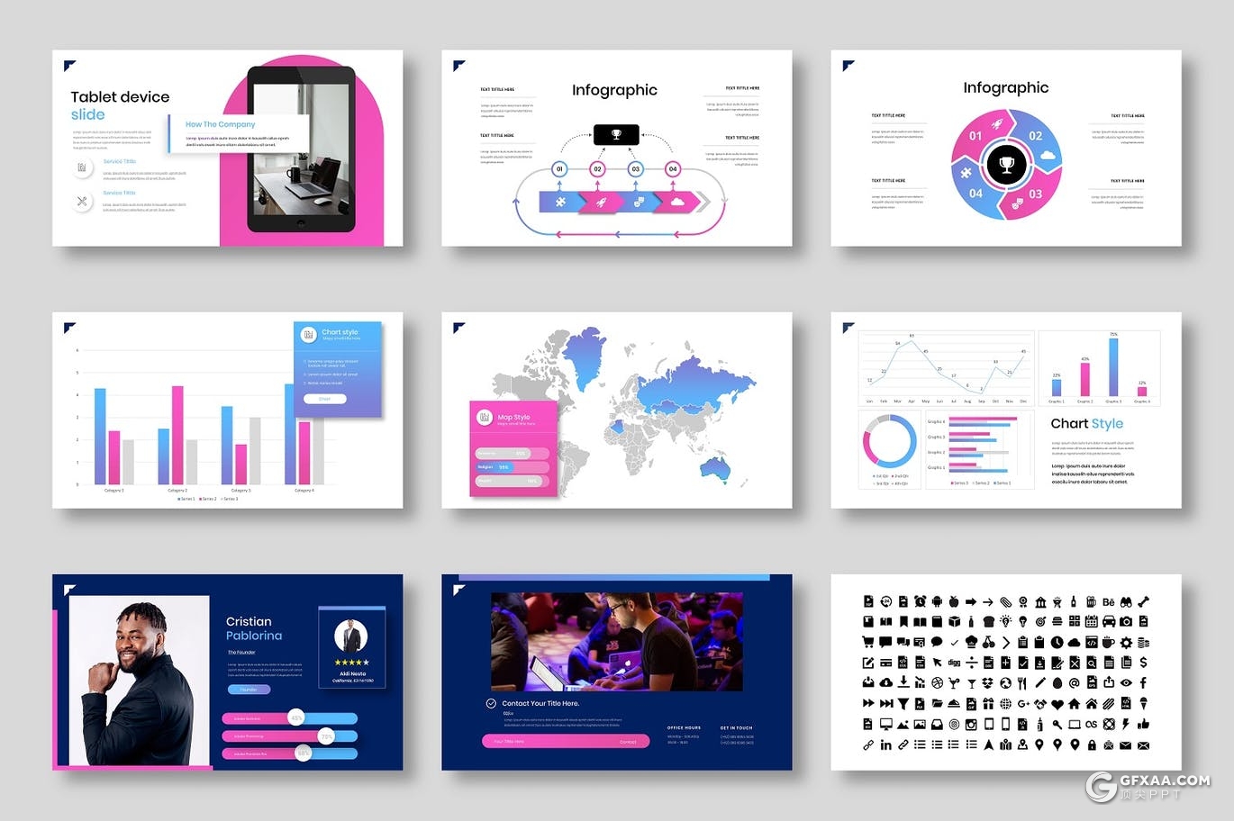 39页蓝色企业商务会议年终工作成果分享PPT模板 - 顶尖PPT