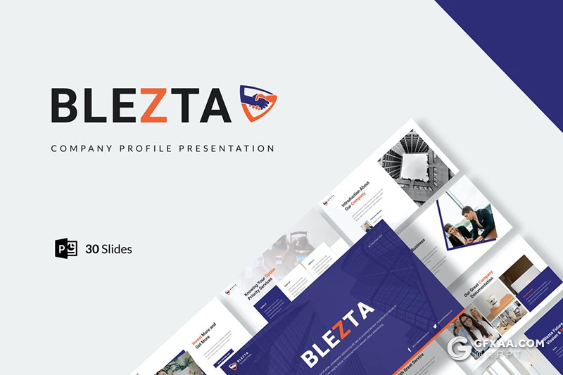 30页国外公司简介企业介绍主题演讲PPT模板 - 顶尖PPT