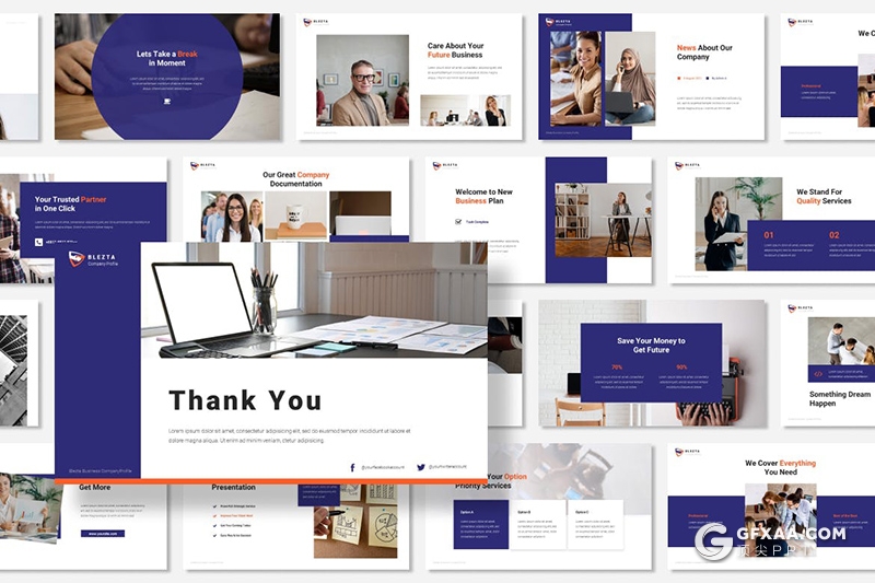 30页国外公司简介企业介绍主题演讲Google slides模板 - 顶尖PPT