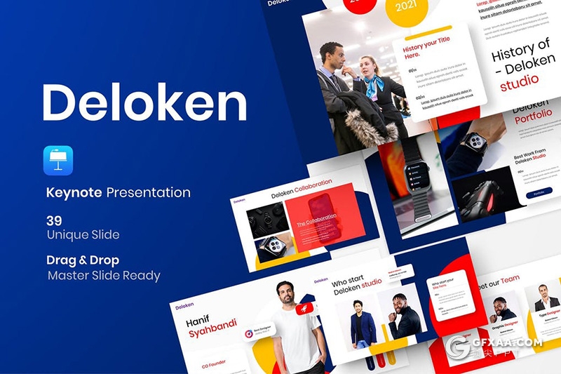 30页国外商业风格企业介绍工作汇报keynote模板 - 顶尖PPT