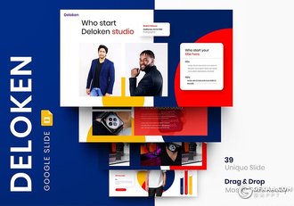 30页国外商业风格企业介绍工作汇报Google slides模板 - 顶尖PPT