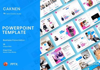 30页欧美商务微立体风格商业通用PPT模板 - 顶尖PPT