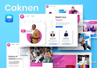 30页欧美商务微立体风格商业通用keynote模板 - 顶尖PPT