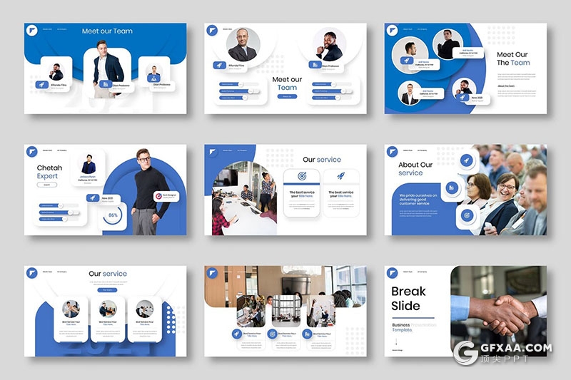 39页微立体商业公司介绍年终工作总结国外keynote模板 - 顶尖PPT