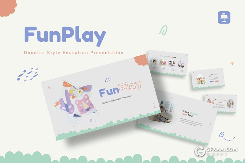 30页卡通风格儿童教育培训主题keynote模板 - 顶尖PPT