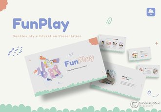 30页卡通风格儿童教育培训主题keynote模板 - 顶尖PPT