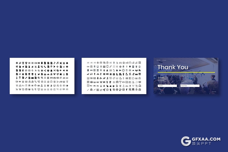 39页商业团队项目合作团队展示Google slides模板 - 顶尖PPT