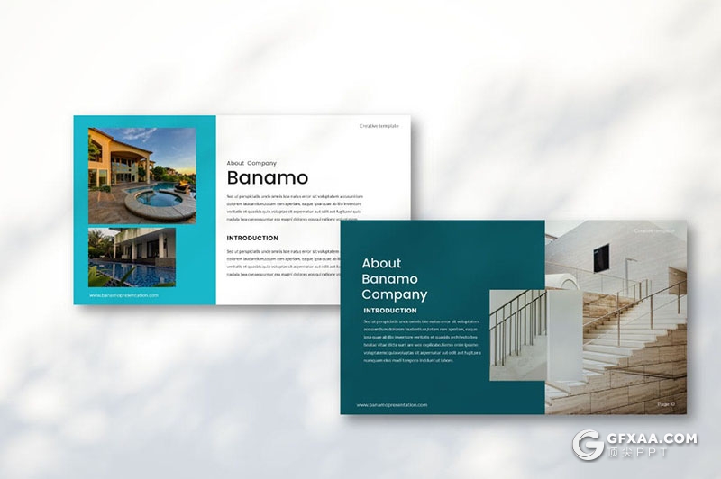 41页扁平化建筑装修设计团队介绍装修项目设计PPT模板 - 顶尖PPT