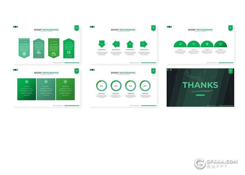 30页体育锻炼强身健体健身主题keynote模板 - 顶尖PPT