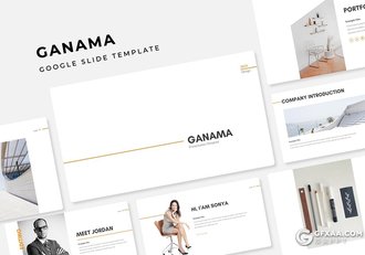 30页极简风格项目报价公司简介Google slides模板 - 顶尖PPT