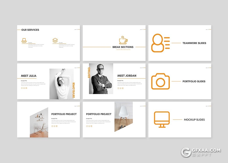 30页极简风格项目报价公司简介PPT模板 - 顶尖PPT