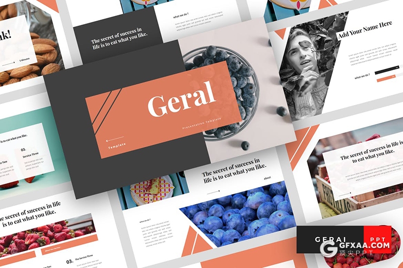 54页极简文艺唯美小清新风格通用PPT模板 - 顶尖PPT