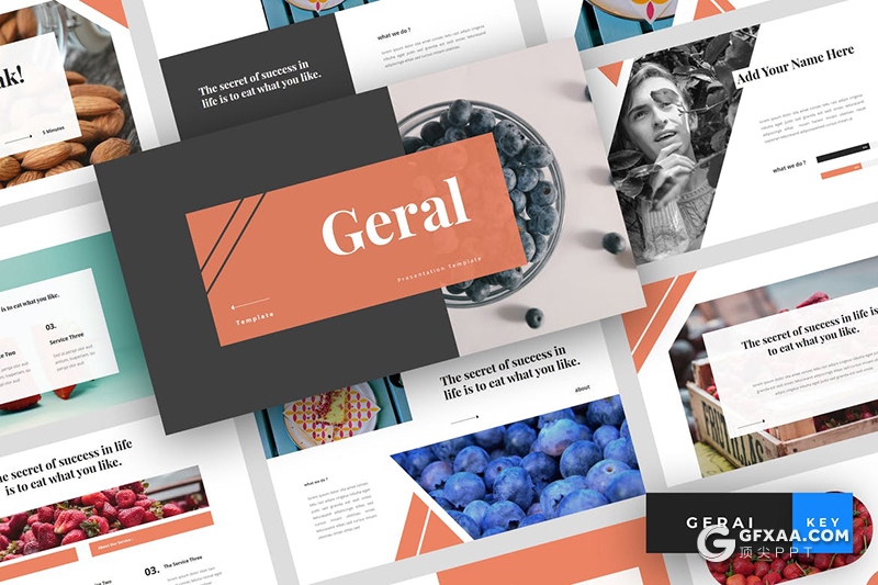 54页极简文艺唯美小清新风格通用keynote模板 - 顶尖PPT