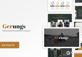 30页国外扁平化汽车展示主题keynote模板 - 顶尖PPT