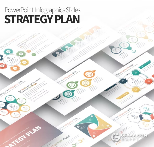 35页战略计划数据信息图形PPT模板 - 顶尖PPT