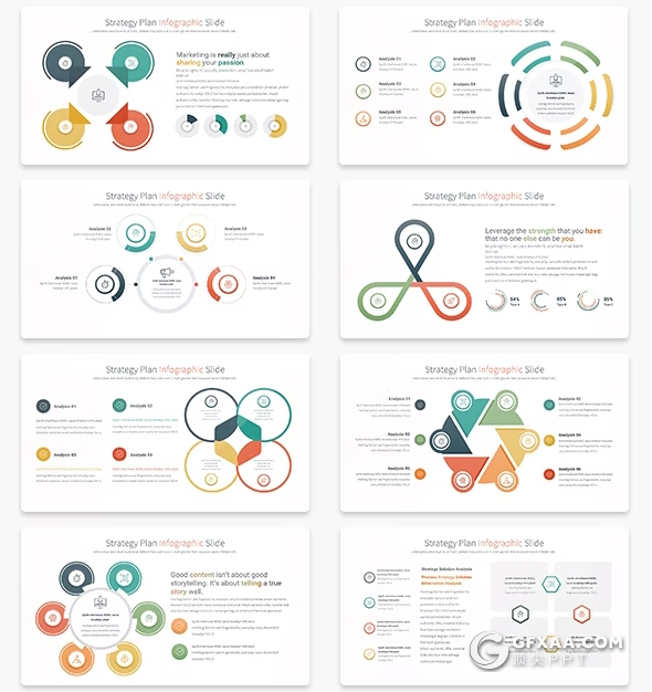 35页战略计划数据信息图形PPT模板 - 顶尖PPT