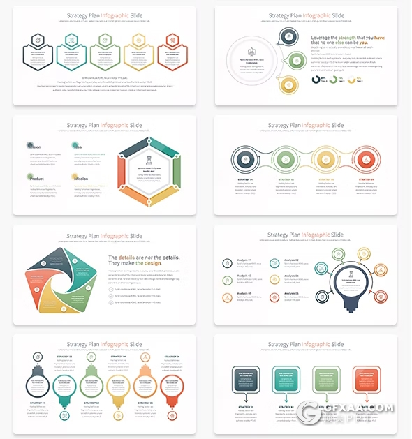 35页战略计划数据信息图形PPT模板 - 顶尖PPT