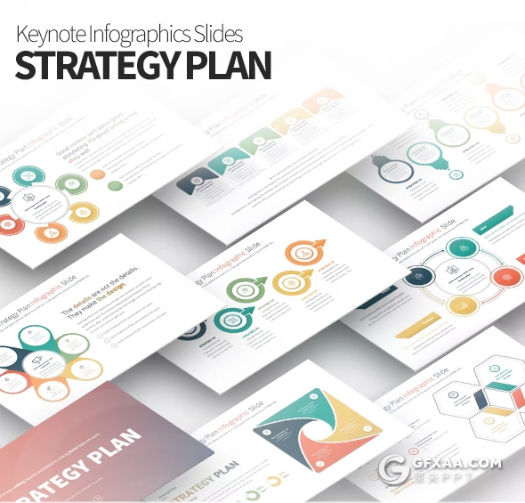35页战略计划数据信息图形keynote模板 - 顶尖PPT