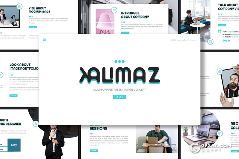 30页国外极简创意风格商务通用keynote模板 - 顶尖PPT