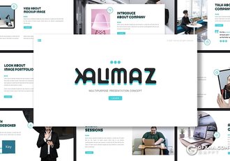 30页国外极简创意风格商务通用keynote模板 - 顶尖PPT