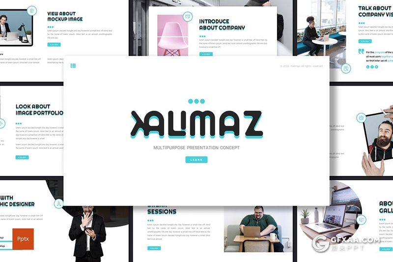 30页国外极简创意风格商务通用PPT模板 - 顶尖PPT