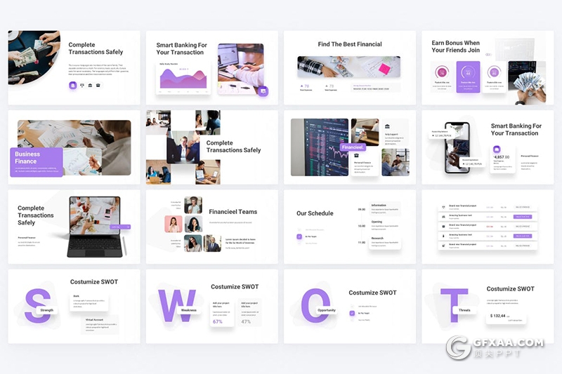46页金融行理财会计财务主题PPT模板 - 顶尖PPT