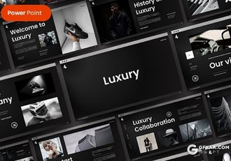 39页国外黑色时尚产品展示PPT模板 - 顶尖PPT