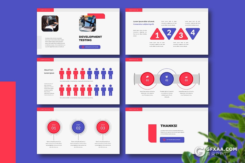 30页软件开发公司项目介绍项目合作通用keynote模板 - 顶尖PPT