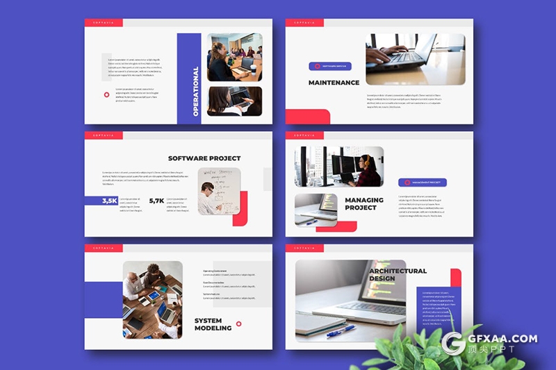 30页软件开发公司项目介绍项目合作通用keynote模板 - 顶尖PPT