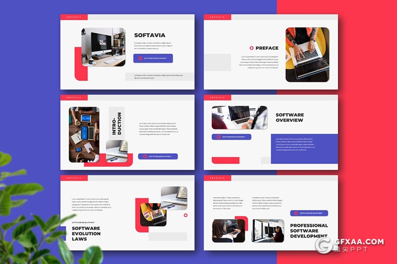 30页软件开发公司项目介绍项目合作通用keynote模板 - 顶尖PPT