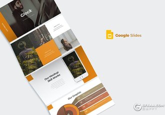 30页国外扁平化商务工作计划总结通用Google slides模板 - 顶尖PPT