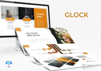 30页国外扁平化商务工作计划总结通用keynote模板 - 顶尖PPT