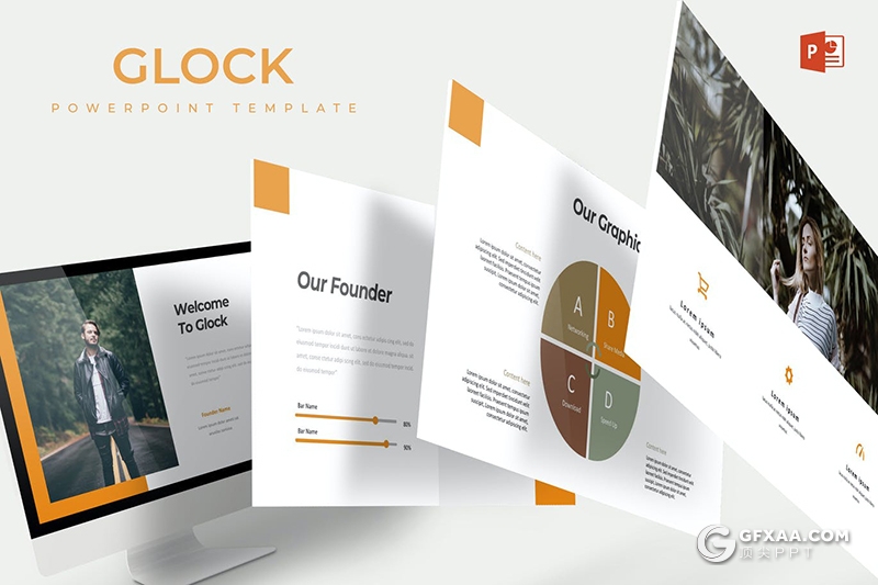 30页国外扁平化商务工作计划总结通用PPT模板 - 顶尖PPT