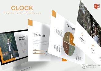 30页国外扁平化商务工作计划总结通用PPT模板 - 顶尖PPT