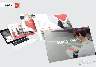 30页企业简介目标分析项目合作PPT模板 - 顶尖PPT