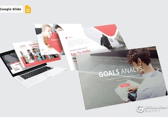 30页企业简介目标分析项目合作Google slides模板 - 顶尖PPT